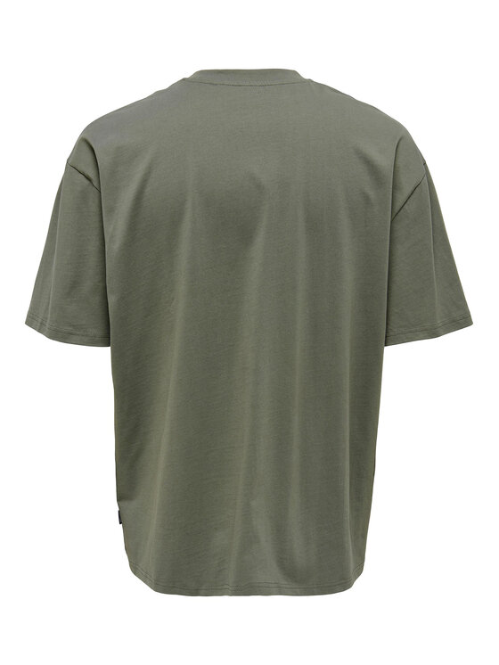Only & Sons Only & Sons T-shirt 22025291 Verde Oversize