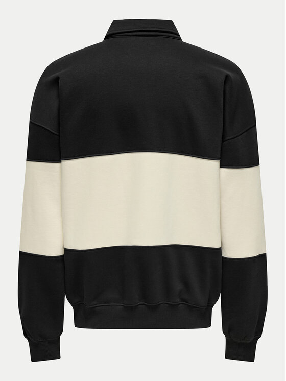 Only & Sons Only & Sons Bluza Byorn 22031400 Czarny Oversize