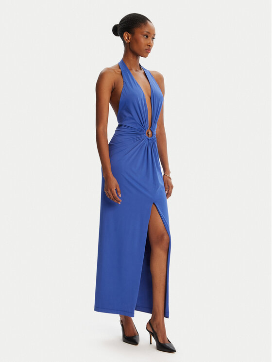 Bardot Bardot Sukienka koktajlowa Alma Plunging 59914DB Niebieski Regular Fit