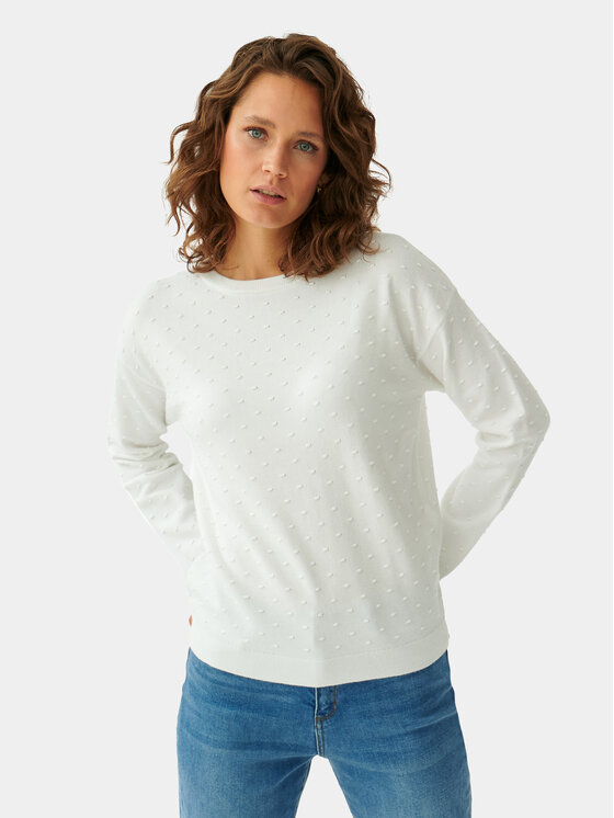 TATUUM Tatuum Sveter Ewela T2321.089 Écru Oversize