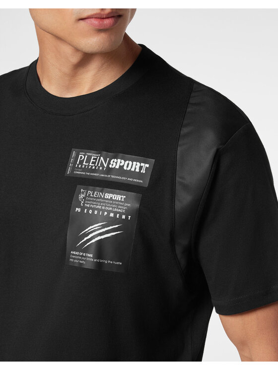 Plein Sport Plein Sport Tričko 5159 Čierna Regular Fit