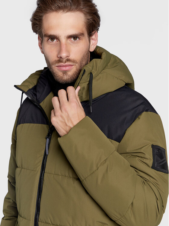 Halti Halti Μπουφάν χειμωνιάτικο Linjat 065-0419 Πράσινο Regular Fit