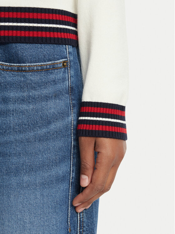 Guess Guess Sweter W6BR89 Z2276 Kremowy Regular Fit
