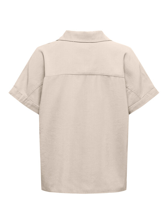 ONLY ONLY Polo särk Aris 15364279 Beež Loose Fit