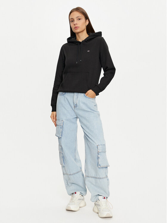 Tommy Jeans Tommy Jeans Mikina DW0DW19958 Černá Regular Fit