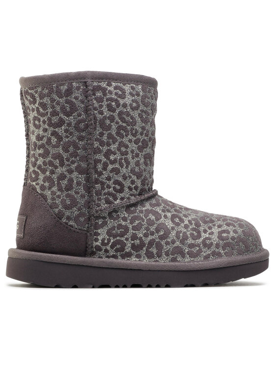 Ugg Snehule Kid's Classic II Glitter Leopard 1112388K Sivá Modivo.sk