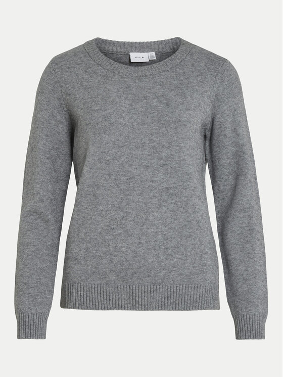 Vila Vila Pullover Ril 14054177 Grau Regular Fit
