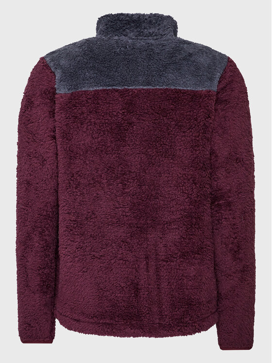 Felpa di pile Roadie AP744028 Bordeaux Relaxed Fit...