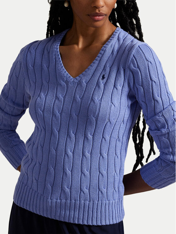 Polo Ralph Lauren Polo Ralph Lauren Sweter 211971870005 Błękitny Slim Fit