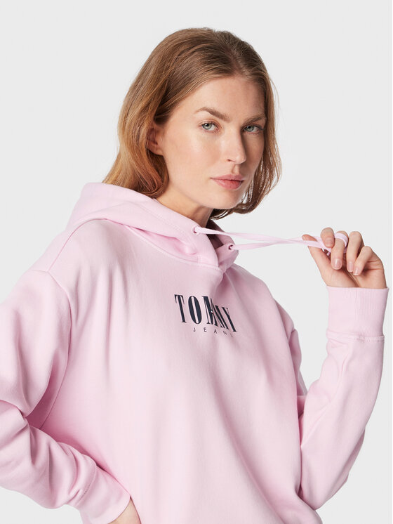 Tommy Jeans Tommy Jeans Felpa Essential Logo DW0DW14327 Rosa Relaxed Fit