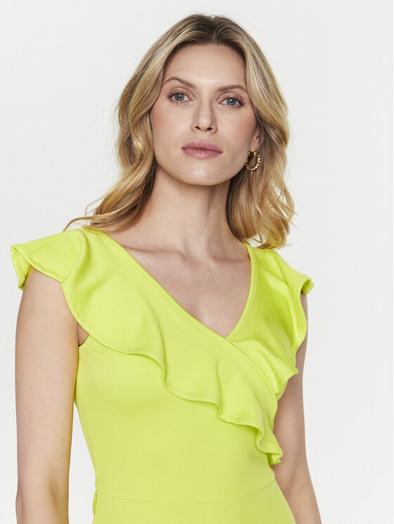 Silvian Heach Silvian Heach Haljina za svaki dan GPP23299VE Žuta Regular Fit