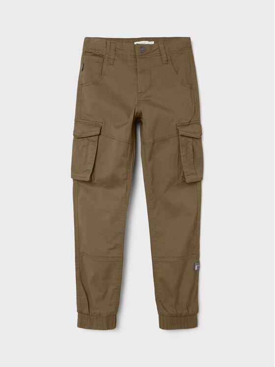NAME IT NAME IT Hlače Ryan 13151735 Smeđa Regular Fit