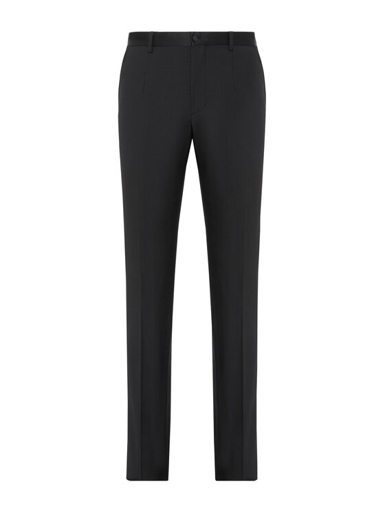 PHILIPP PLEIN PHILIPP PLEIN Spodnie materiałowe 347 Czarny Regular Fit