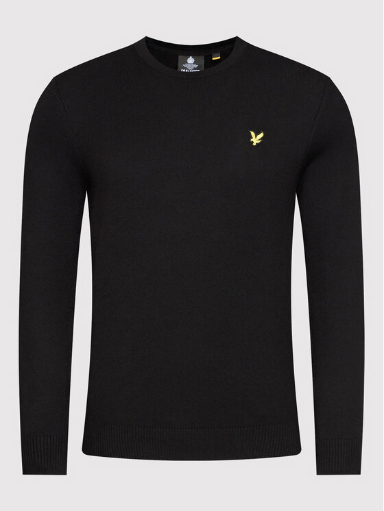 Lyle & Scott Lyle & Scott Maglione Crew KN400VC Nero Regular Fit