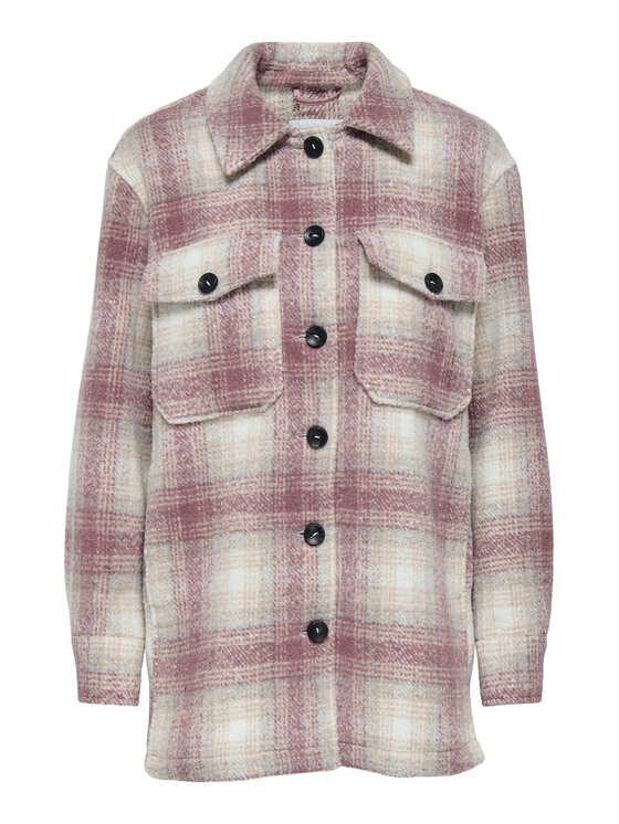 ONLY ONLY Marškinių švarkas Catja 15360171 Rožinė Loose Fit