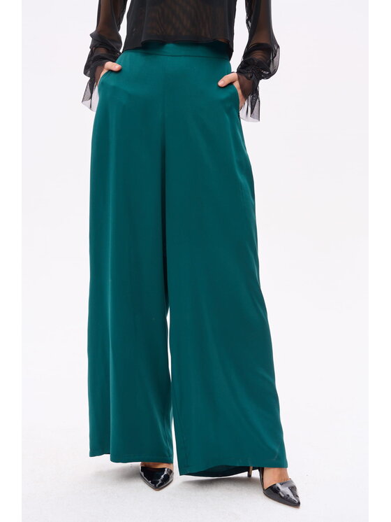 blue shadow blue shadow Spodnie damskie Koko Zielony Regular Fit