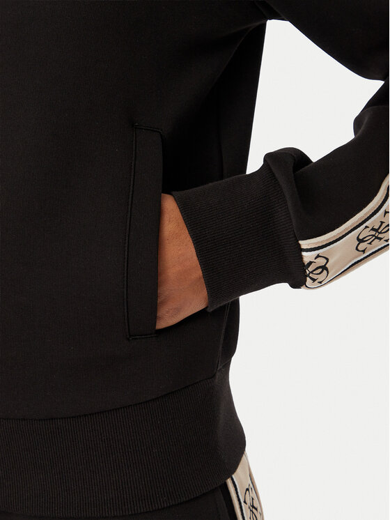 Guess Guess Μπλούζα V2YQ16 KB3P2 Μαύρο Regular Fit