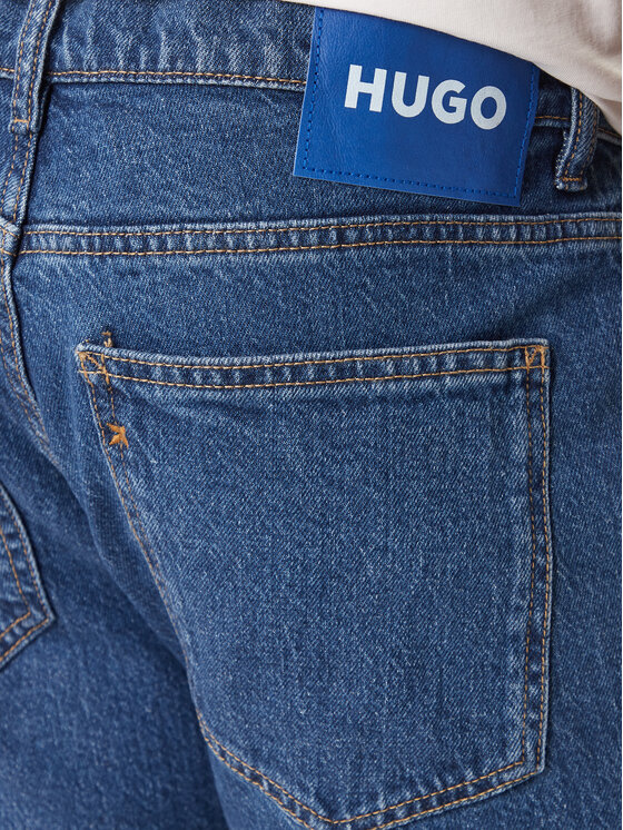 HUGO HUGO Jeansy Zane 50551886 Granatowy Skinny Fit