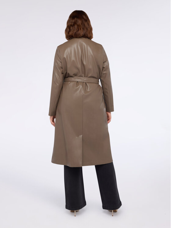 Fiorella Rubino Fiorella Rubino Kurtka z imitacji skóry F456T001357N013 Szary Regular Fit