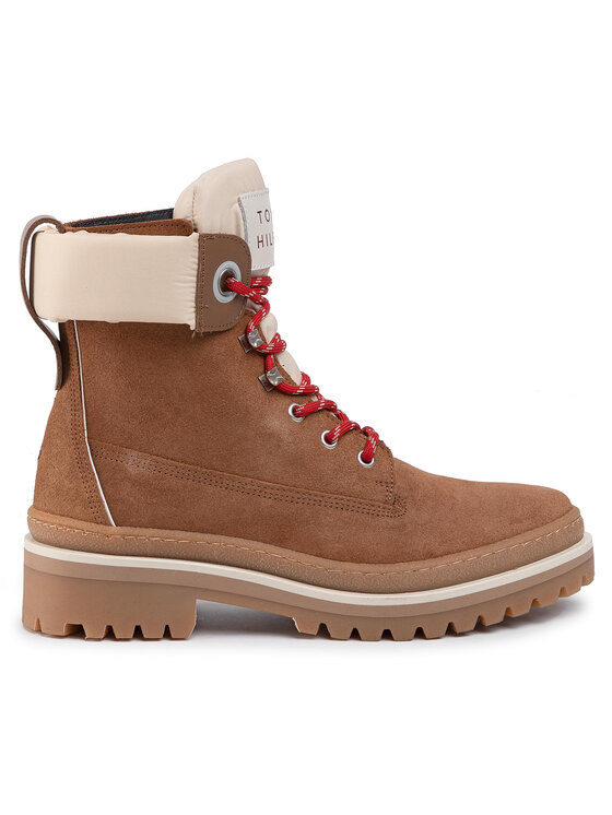 Tommy Hilfiger Trapery Sporty Outdoor Lace Up Bootie FW0FW04343 Br zowy Modivo.pl