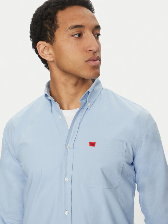 HUGO HUGO Риза Evito 50479302 Светлосиньо Slim Fit