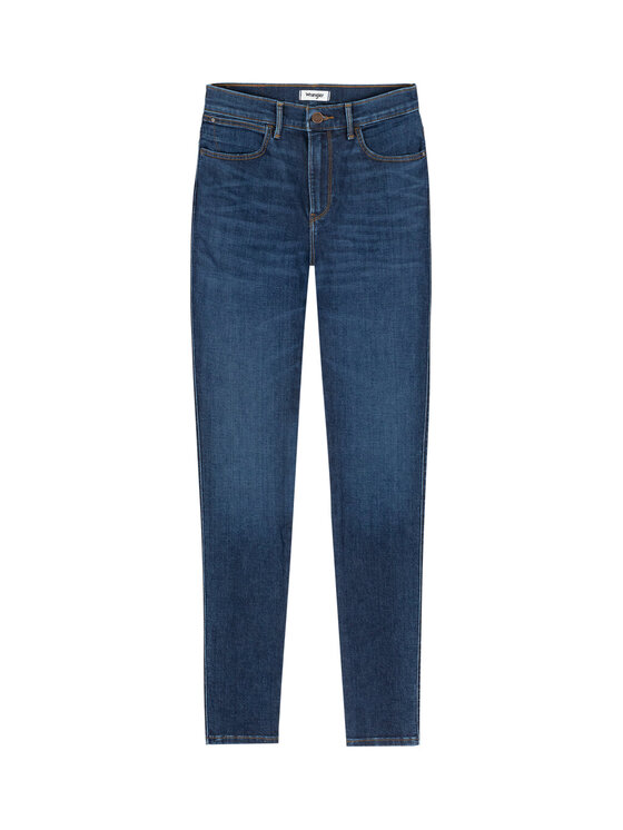 Wrangler Wrangler Jeans HIGH SKINNY Blu Skinny Fit