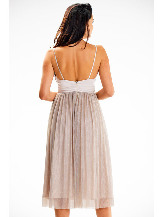 Awama Awama Abito da sera A624 Beige Basic Fit