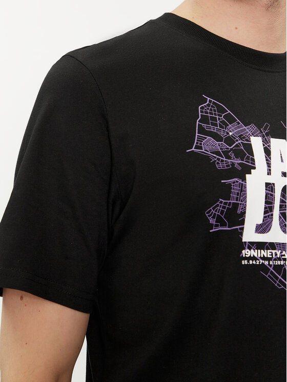 Jack&Jones Jack&Jones Set 2 majice Map Logo 12260796 Crna Regular Fit
