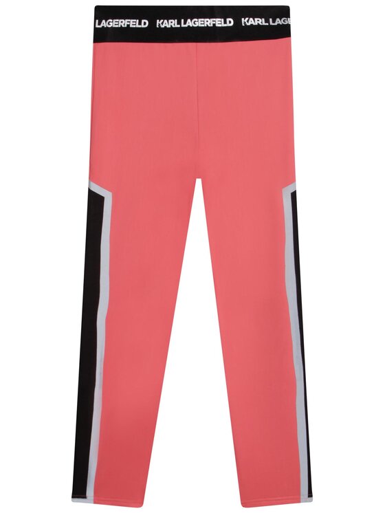 Karl Lagerfeld Kids Karl Lagerfeld Kids Legginsy Z14202 D Różowy Regular Fit