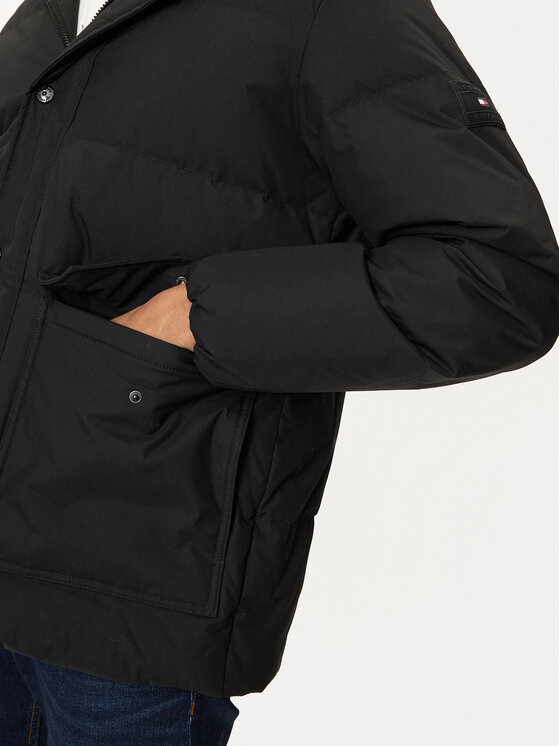 Tommy Hilfiger Tommy Hilfiger Пухено яке MW0MW37484 Черен Regular Fit