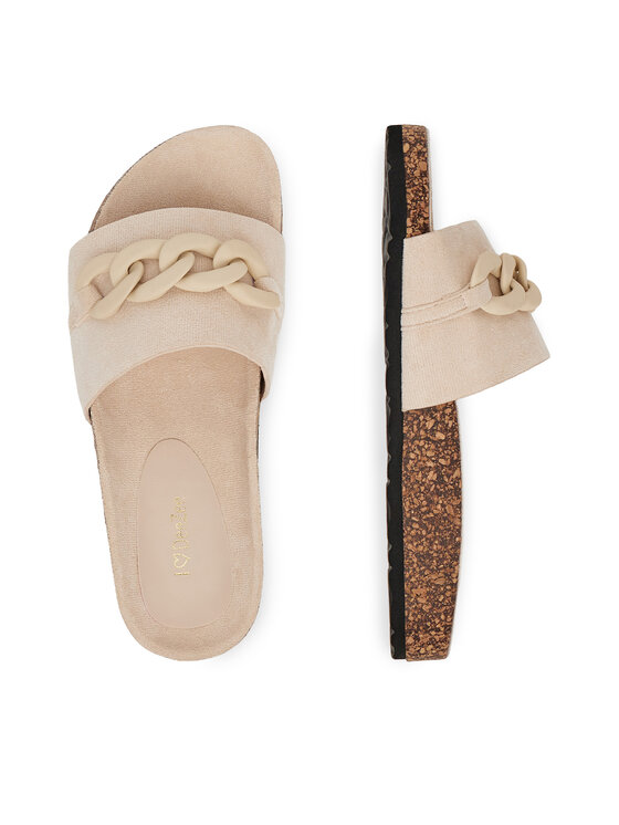 DeeZee DeeZee Pantoletten S113 Beige