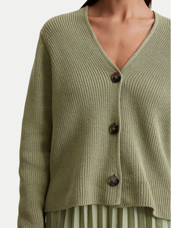 Marc O'Polo Marc O'Polo Kardigán 506 6059 61069 Zöld Relaxed Fit