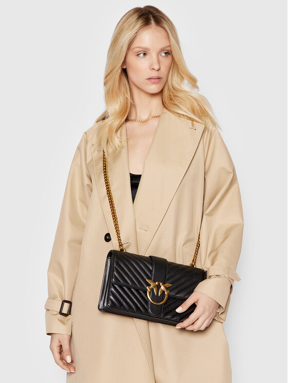 PINKO Pinko Τσάντα Love Classic Icon V Quilt 5 Cl PE 22 PLTT 1P22JP Y7SQ Μαύρο