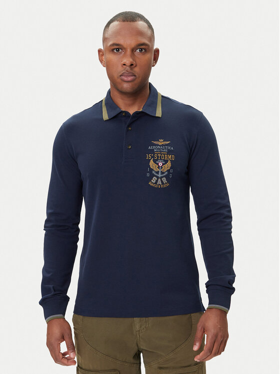 Aeronautica Militare Aeronautica Militare Polo 252PO1896UP00173 Tamnoplava Regular Fit