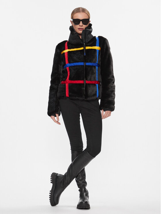 Rossignol Rossignol Пухено яке Milly RLJWJ41 Черен Slim Fit