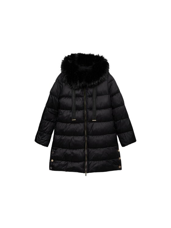 Oltre Oltre Giubbotto piumino F007R001487N033 Nero Baggy Fit