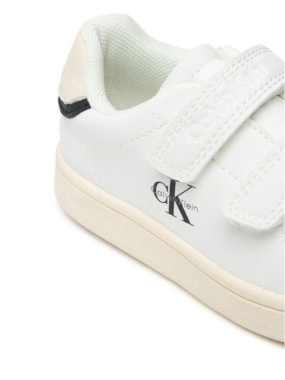 Calvin Klein Calvin Klein Snīkeri Low Cut Velcro Sneaker V1X9-83440-1355 M Balts