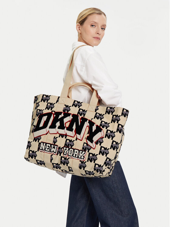 DKNY DKNY Τσάντα Heart Of Ny Large Tote R41AYF01 Μπεζ