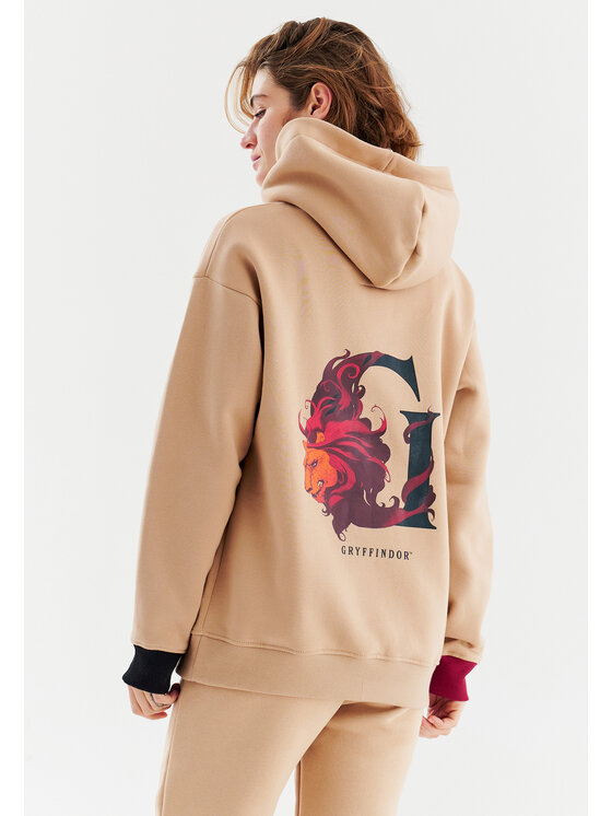 NAOKO Naoko Mikina Gryffindor Béžová Oversize