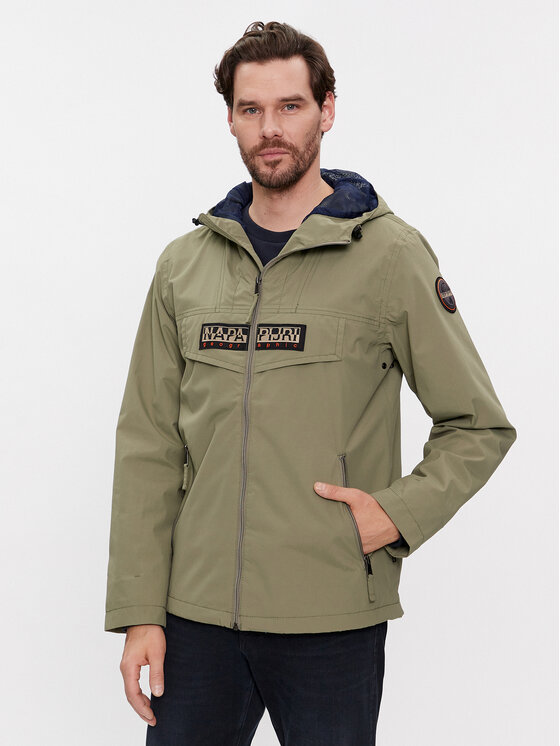 Napapijri Napapijri Преходно яке Rainforest Open NP0A4H2O Зелен Regular Fit