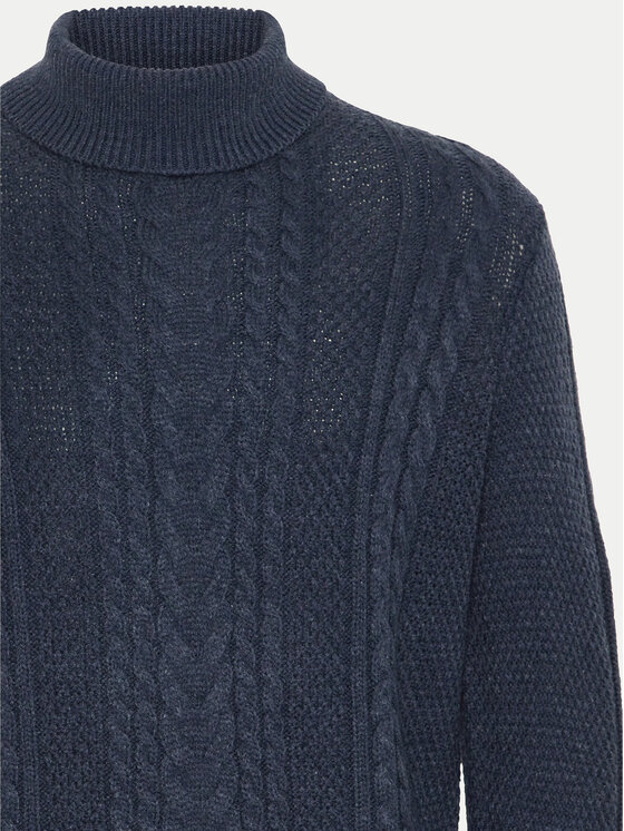 Blend Blend Rollkragenpullover 20717438 Dunkelblau Regular Fit