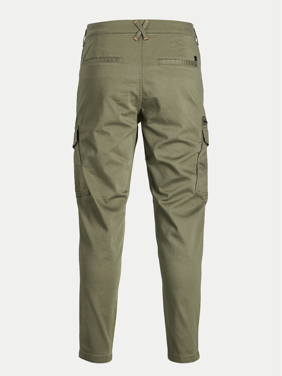 Jack & Jones Jack & Jones Hlače iz tkanine Stace 12194246 Zelena Tapered Fit
