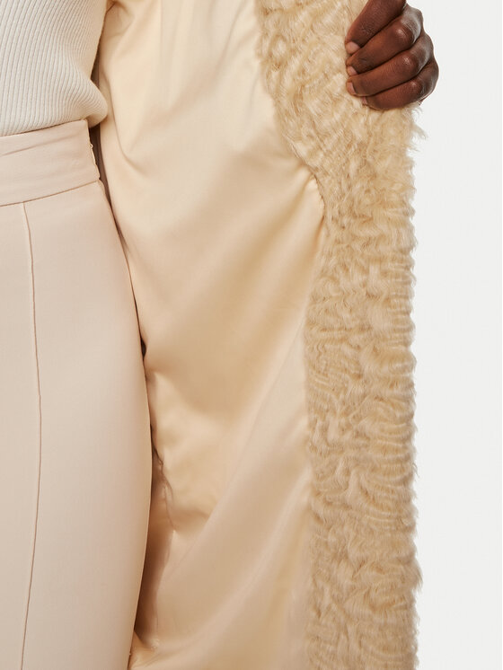TWINSET TWINSET Pelzmantel 242TP2094 Beige Regular Fit
