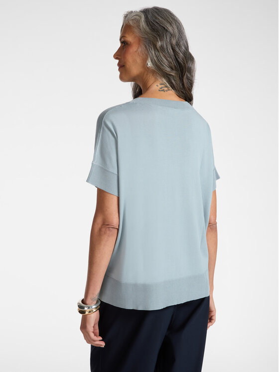 Elena Mirò Elena Mirò Sweter M606Z000748N0A4 Turkusowy Regular Fit