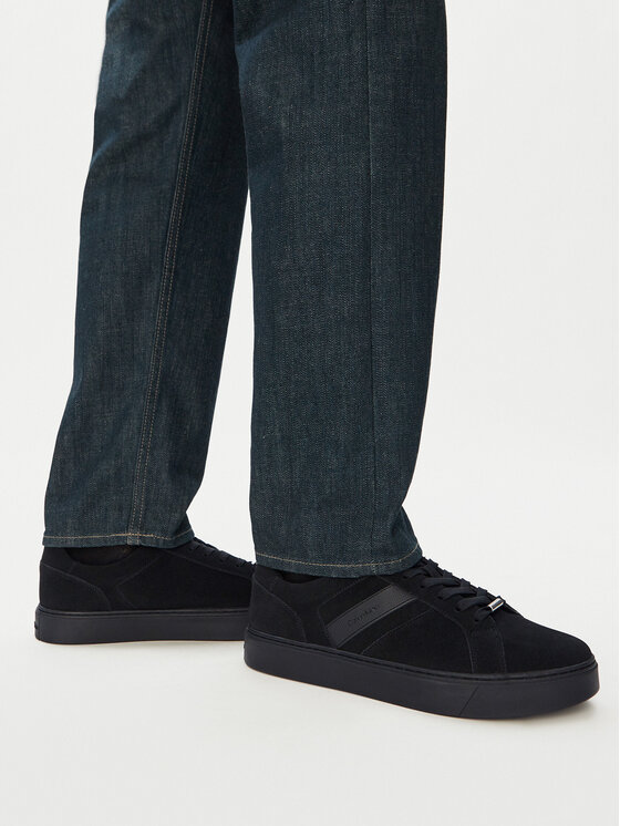 Calvin Klein Calvin Klein Sneakersy Classic Cups Laceup Tape Su HM0HM02200 Czarny