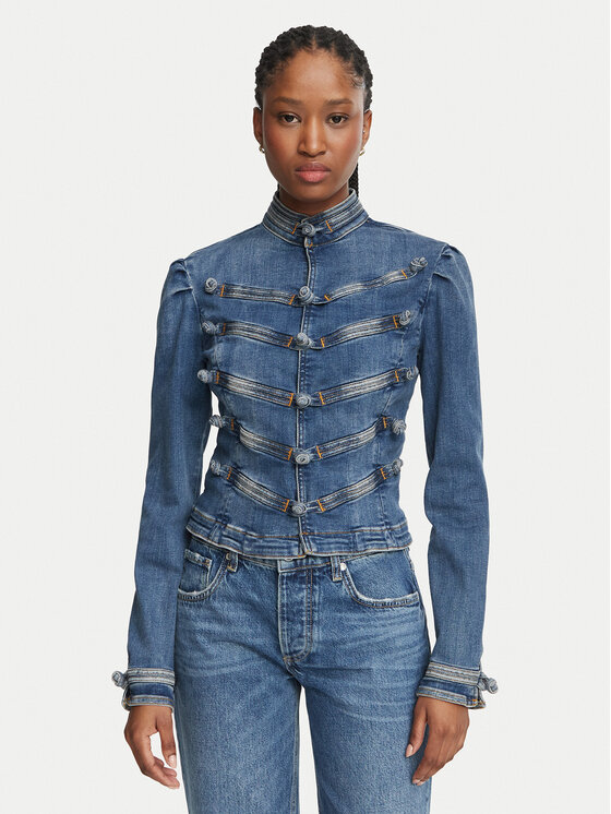 Liu Jo Liu Jo Kurtka jeansowa Selected by Gigi Hadid ZB7303 D0429 Niebieski Regular Fit