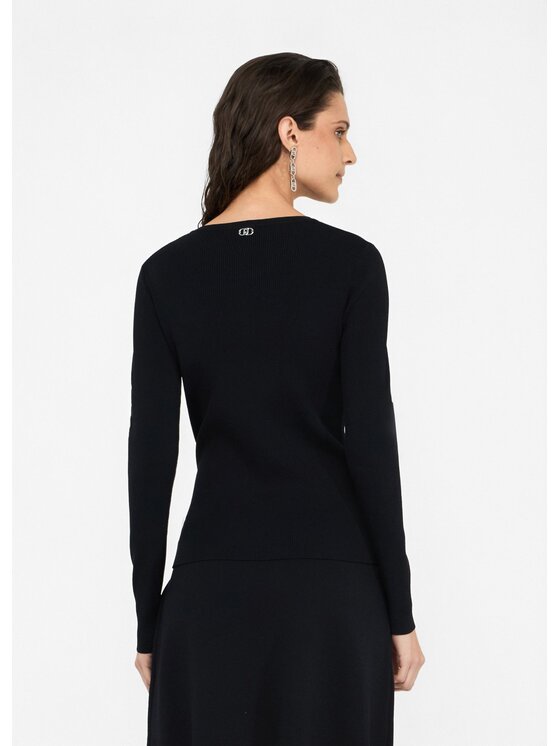 Liu Jo Liu Jo Maglione MF5042MS55N22222 Nero Slim Fit