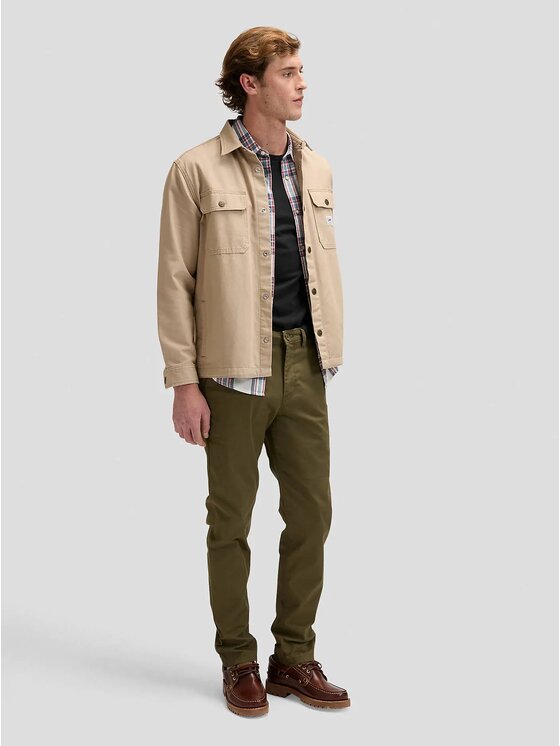 Lee Lee Chinosy Slim Chino Zielony Chino Fit