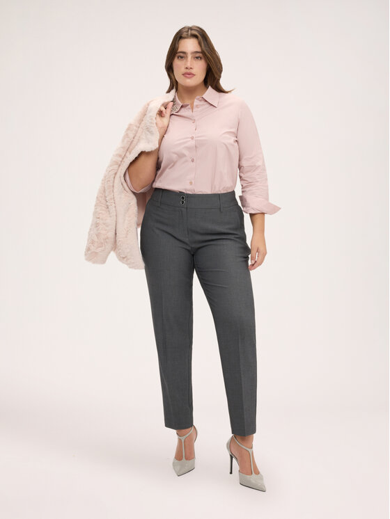 Fiorella Rubino Fiorella Rubino Pantaloni di tessuto P087T005512N013 Grigio Regular Fit