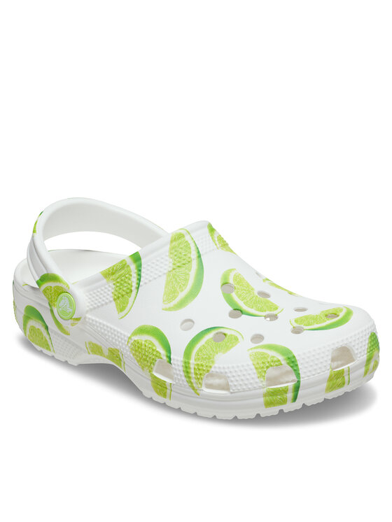 Crocs Crocs Şlapi Classic Fresh Fruits Clog 211008 Alb